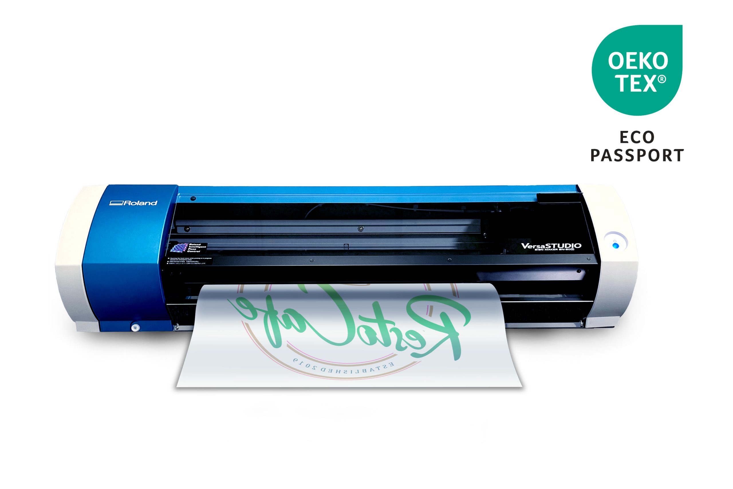 Roland DG Direct-To-Film Printer Ink and Powder Receive Eco Passport Certification